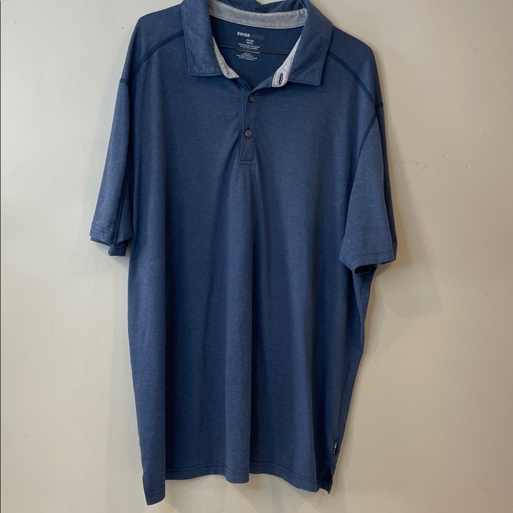 Swiss Tech Deep Blue Polo Shirt
